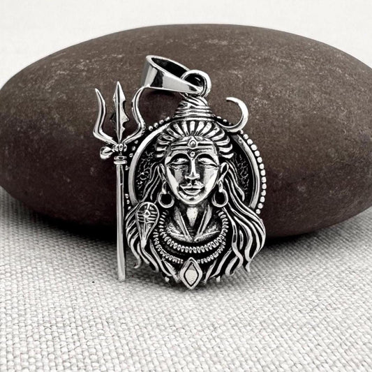Shiva Trimurti Mahadeva Hindi God Pendant/Necklace