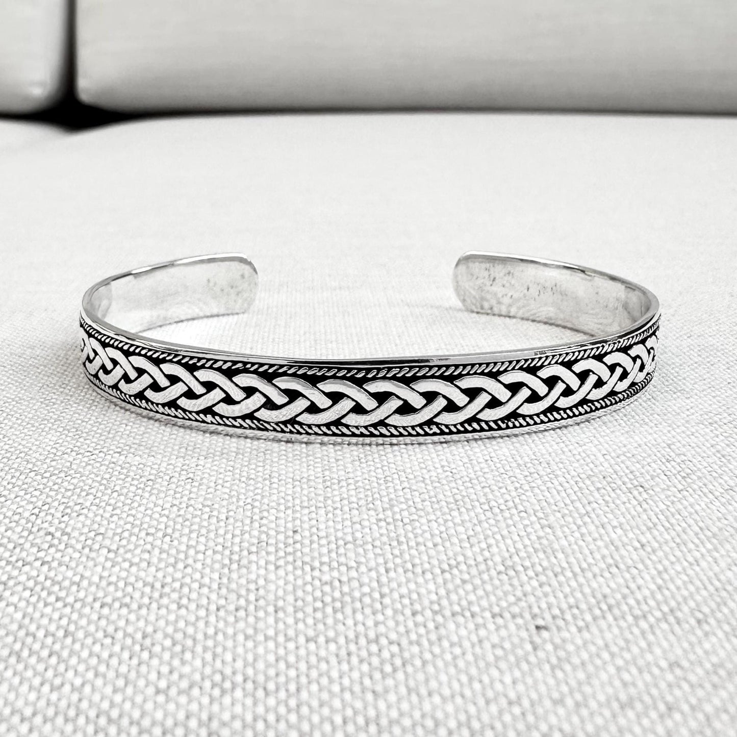 Infinity Celtic Knot Irish Viking Cuff Bracelet