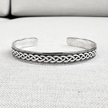 Infinity Celtic Knot Irish Viking Cuff Bracelet