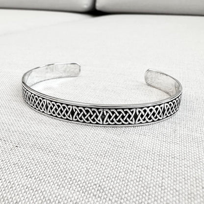 Infinity Celtic Knot Irish Viking Cuff Bracelet
