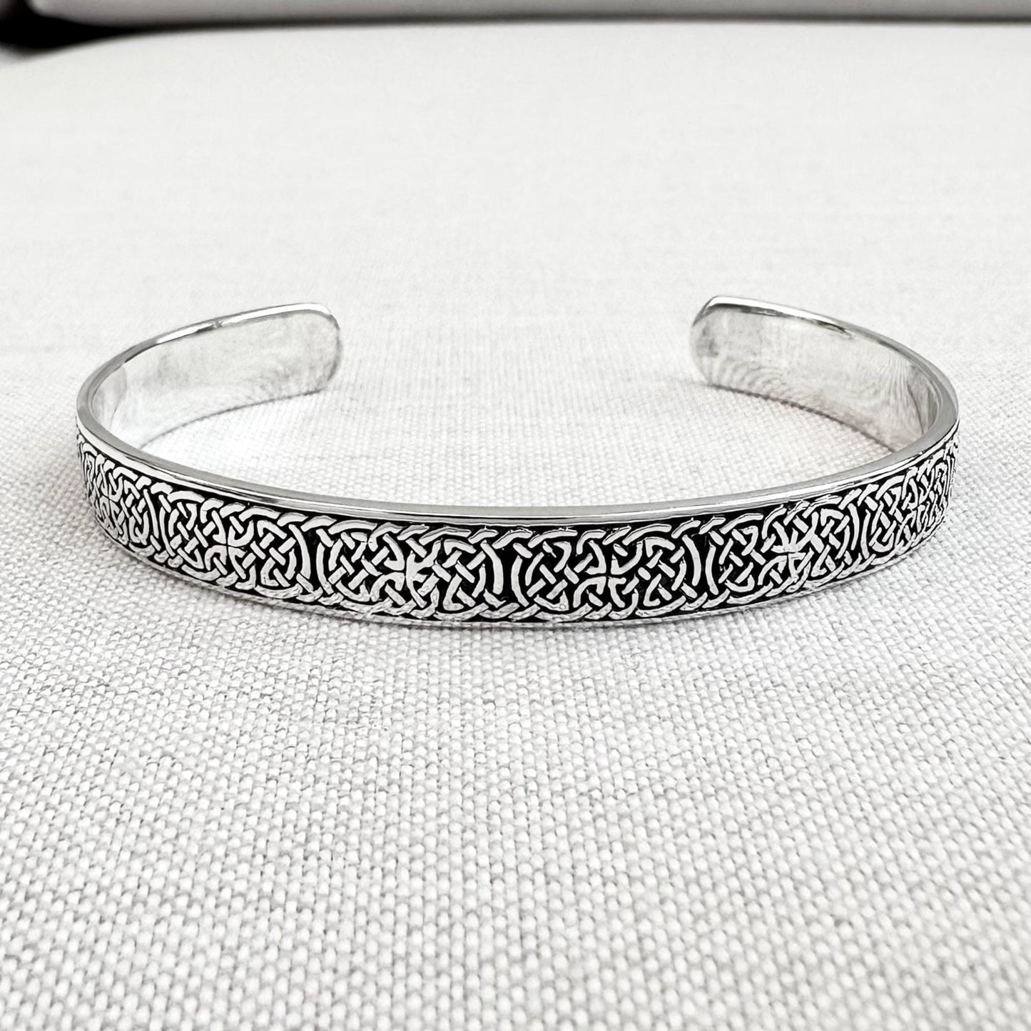 Infinity Celtic Knot Irish Viking Cuff Bracelet