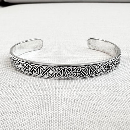 Infinity Celtic Knot Irish Viking Cuff Bracelet