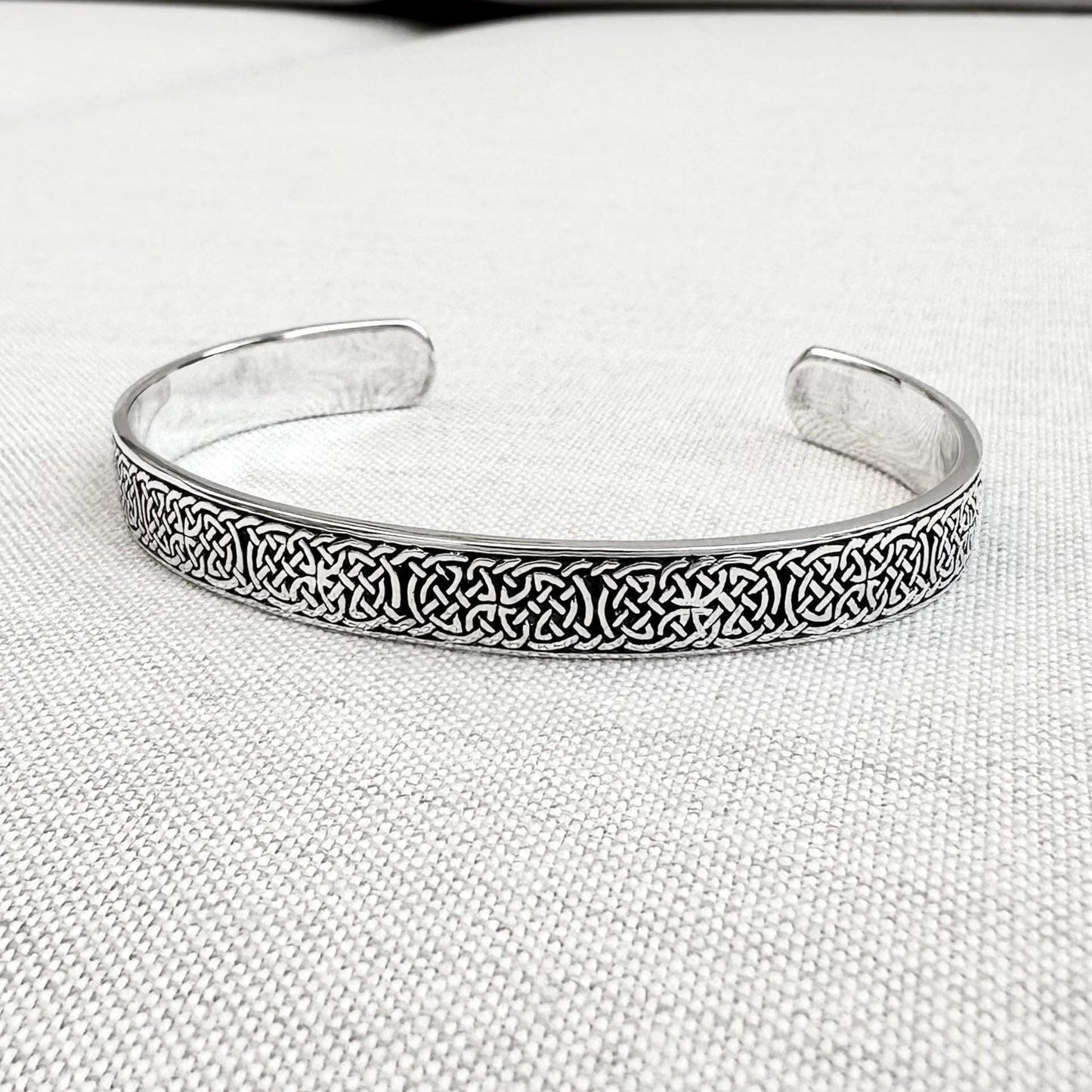 Infinity Celtic Knot Irish Viking Cuff Bracelet