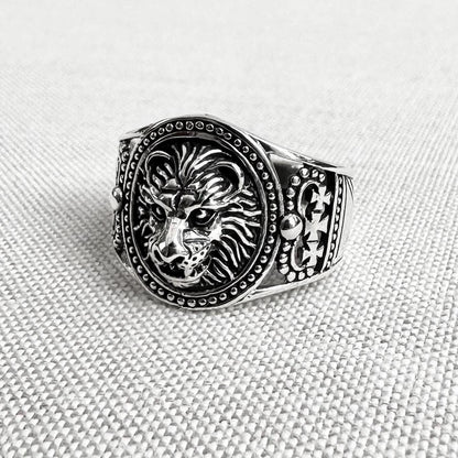 Lion King of Beast Leo Zodiac Ring