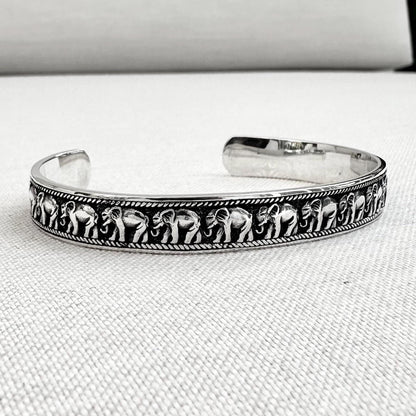Elephant Thailand Animal Cuff Bracelet