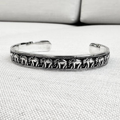 Elephant Thailand Animal Cuff Bracelet