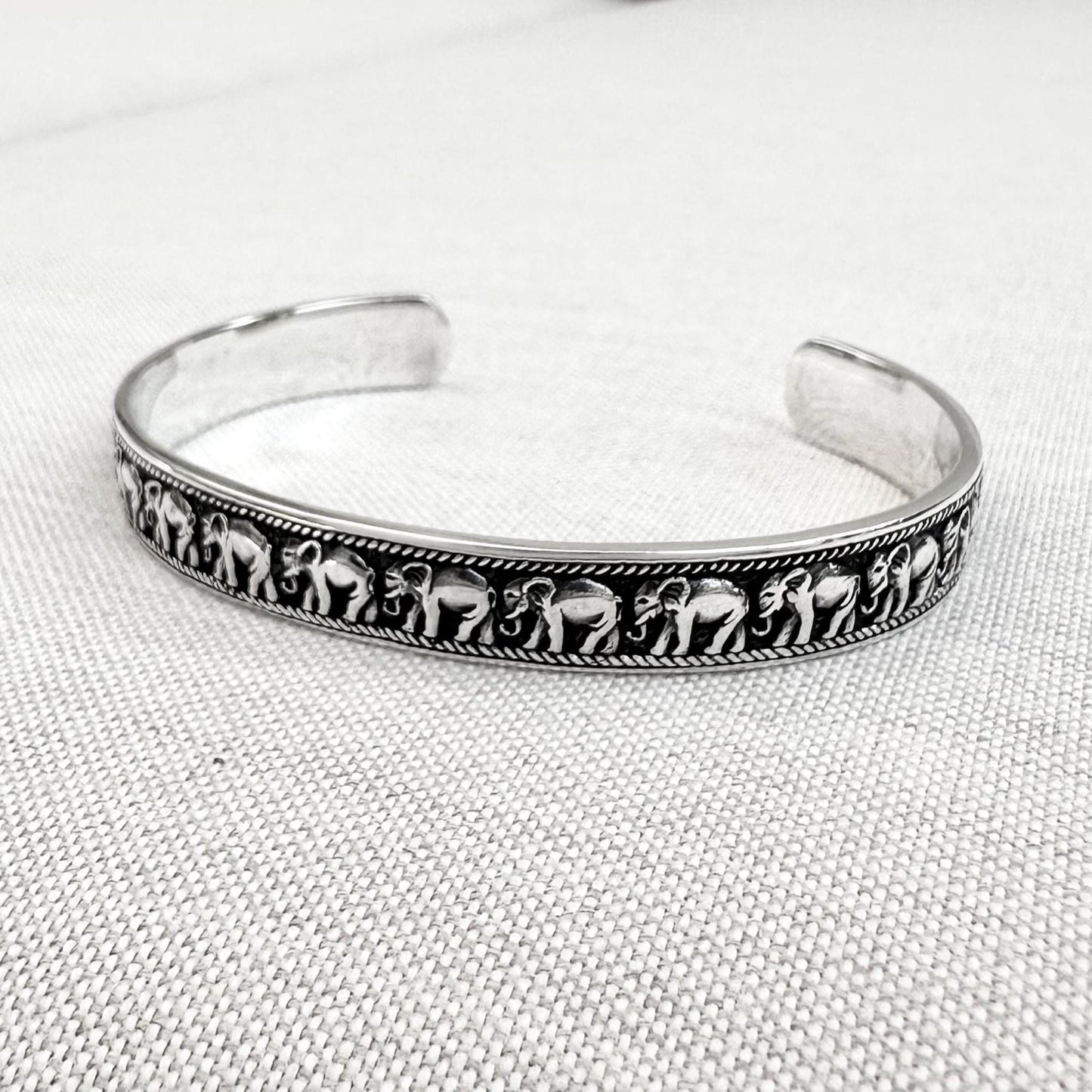 Elephant Thailand Animal Cuff Bracelet