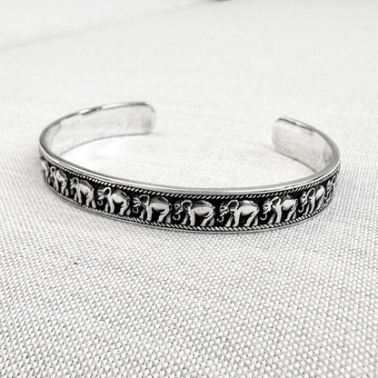 Elephant Thailand Animal Cuff Bracelet