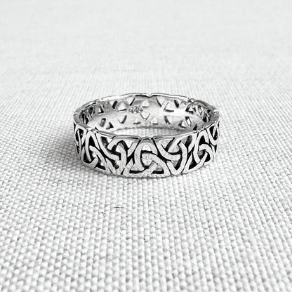 Triquetra Viking Celtic Trinity Knot Ring