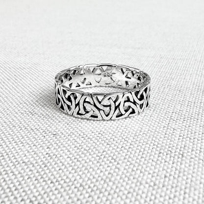 Triquetra Viking Celtic Trinity Knot Ring