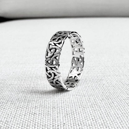 Triquetra Viking Celtic Trinity Knot Ring