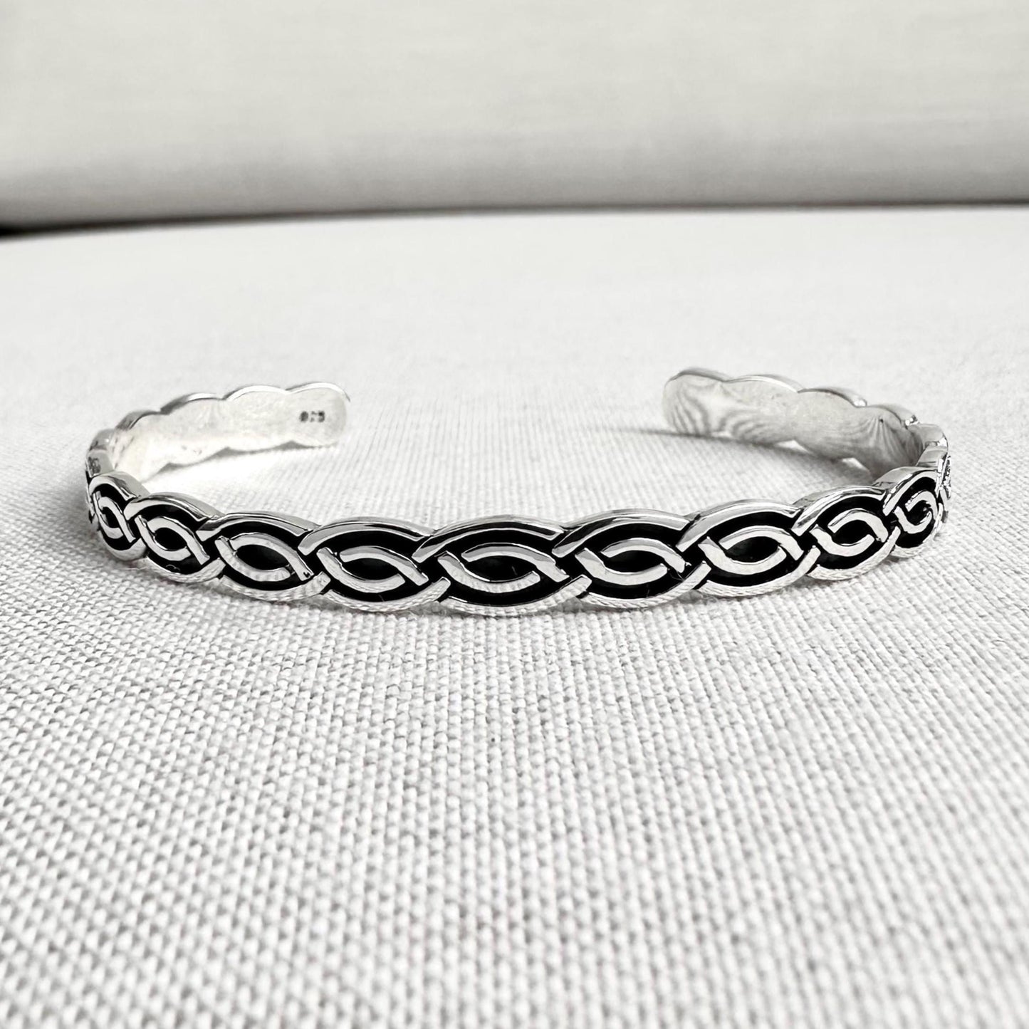 Infinity Celtic Knot Irish Viking Cuff Bracelet