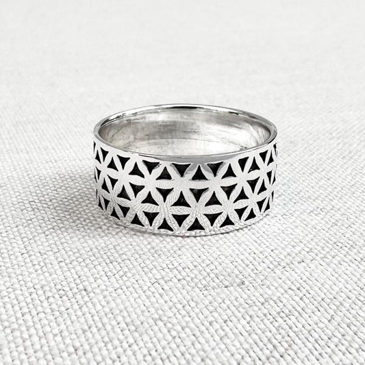 Flower of Life Celtic Sacred Ring