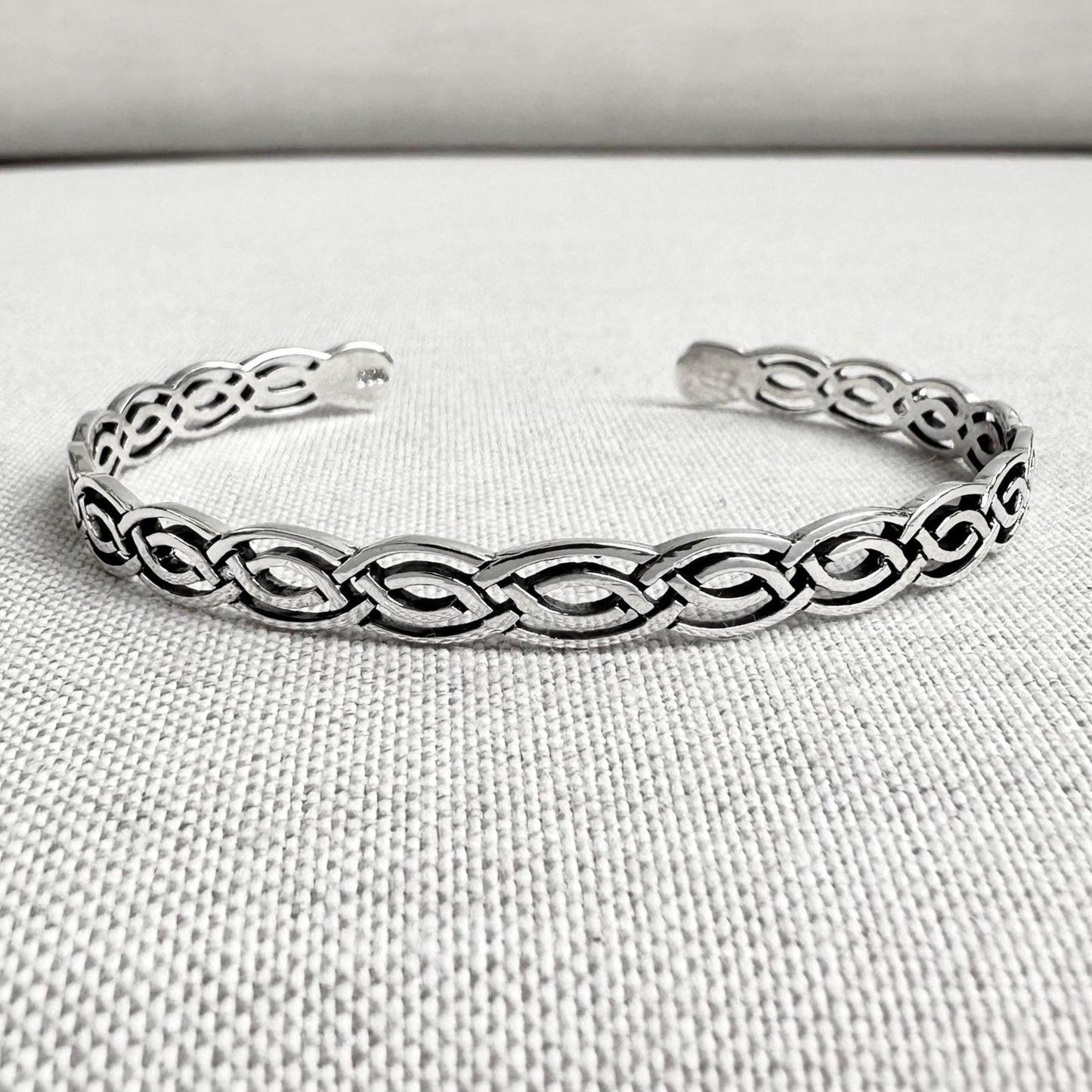 Infinity Celtic Knot Irish Viking Cuff Bracelet