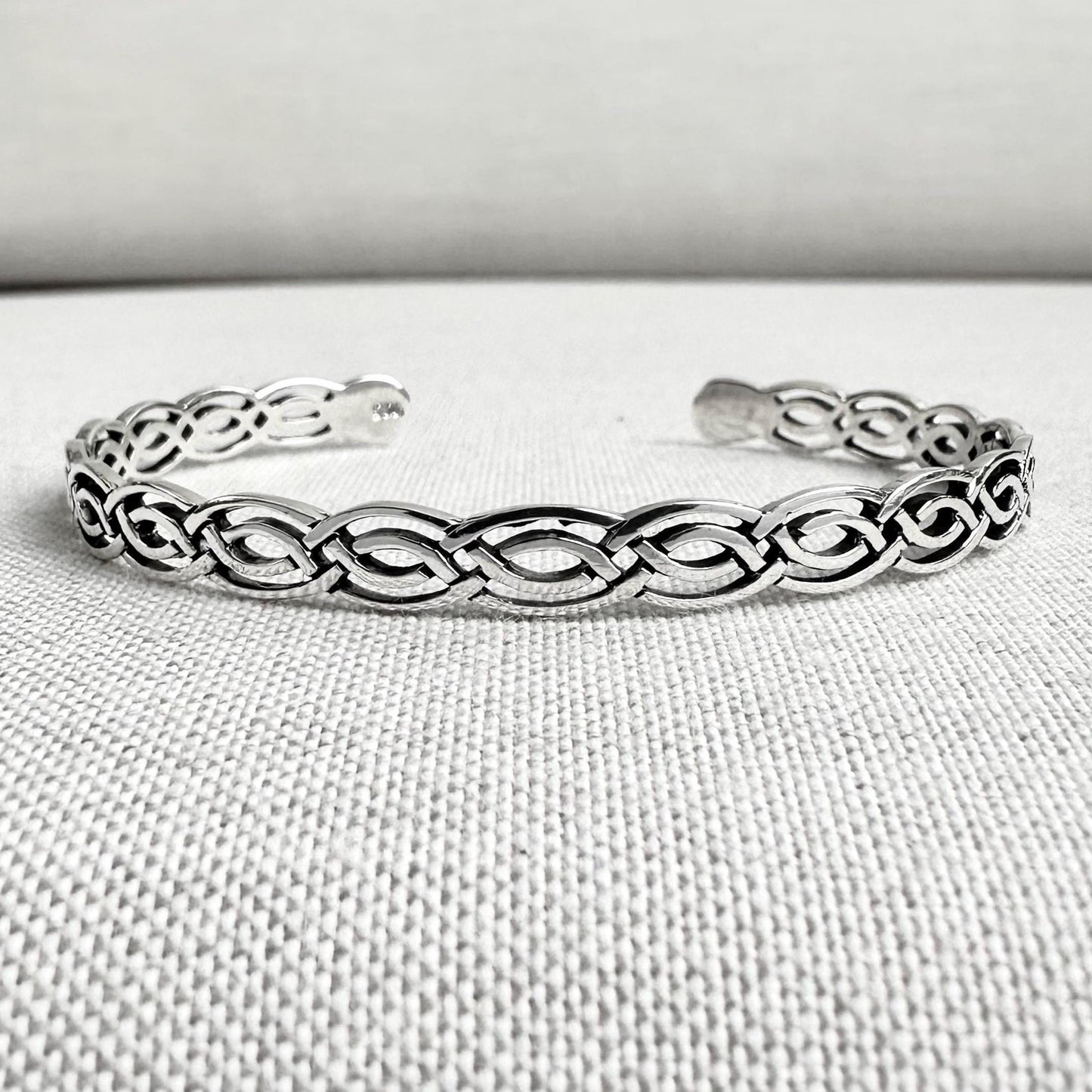 Infinity Celtic Knot Irish Viking Cuff Bracelet