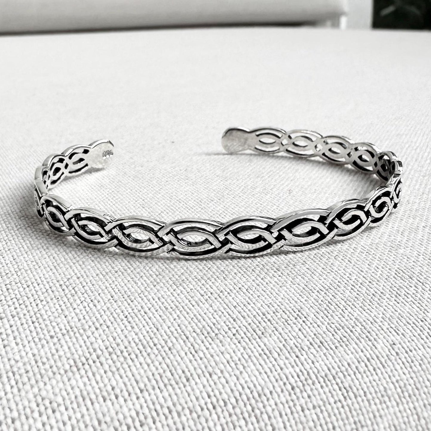Infinity Celtic Knot Irish Viking Cuff Bracelet