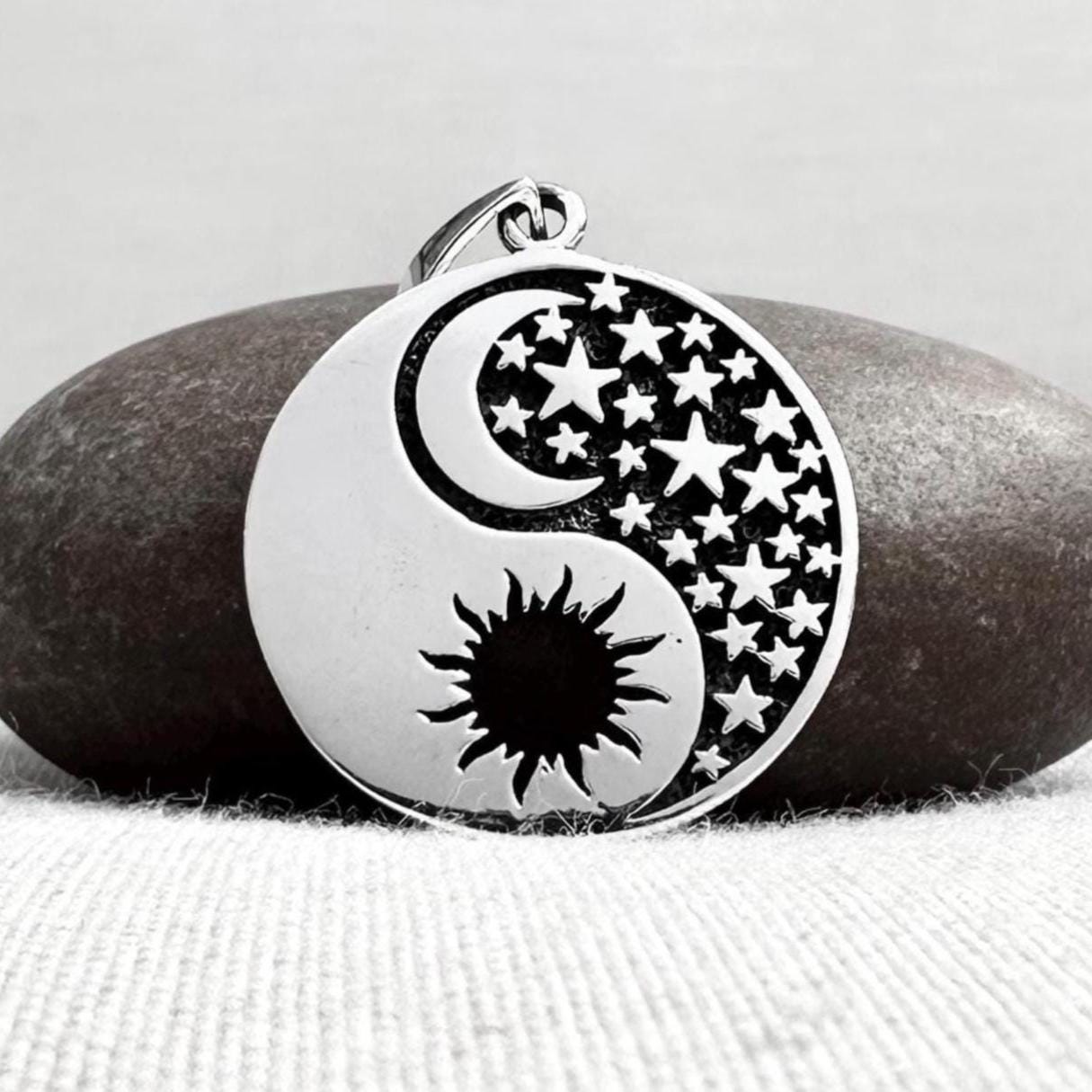 Yin Yang Sun & Moon Pendant/Necklace
