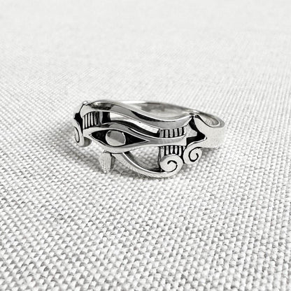 Egyptian Eye of Horus God Amulet Ring