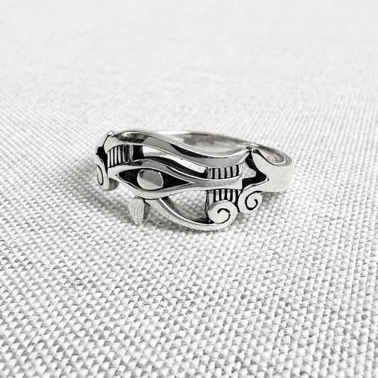 Egyptian Eye of Horus God Amulet Ring