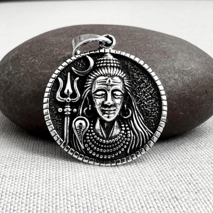 Shiva Trimurti Mahadeva Hindi God Pendant/Necklace
