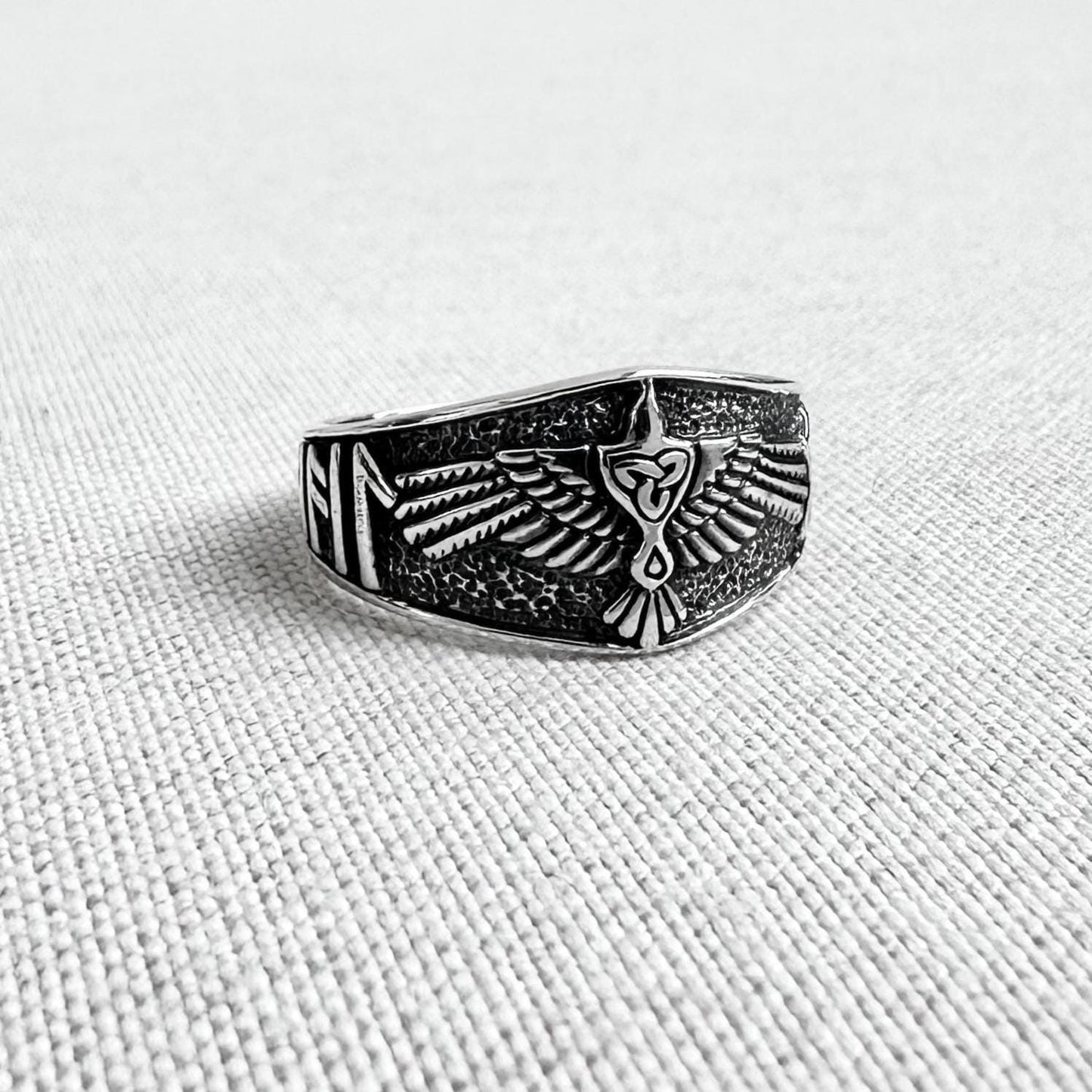 Odin's Raven Crow Viking Bird Ring