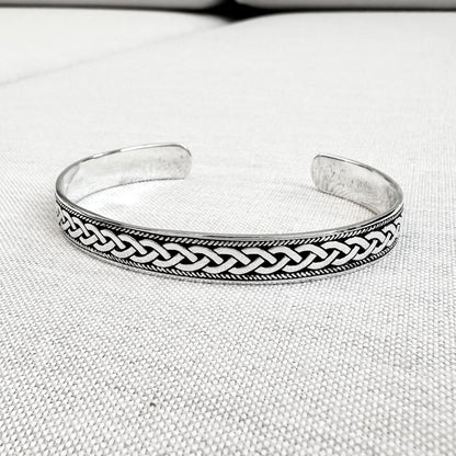 Infinity Celtic Knot Irish Viking Cuff Bracelet