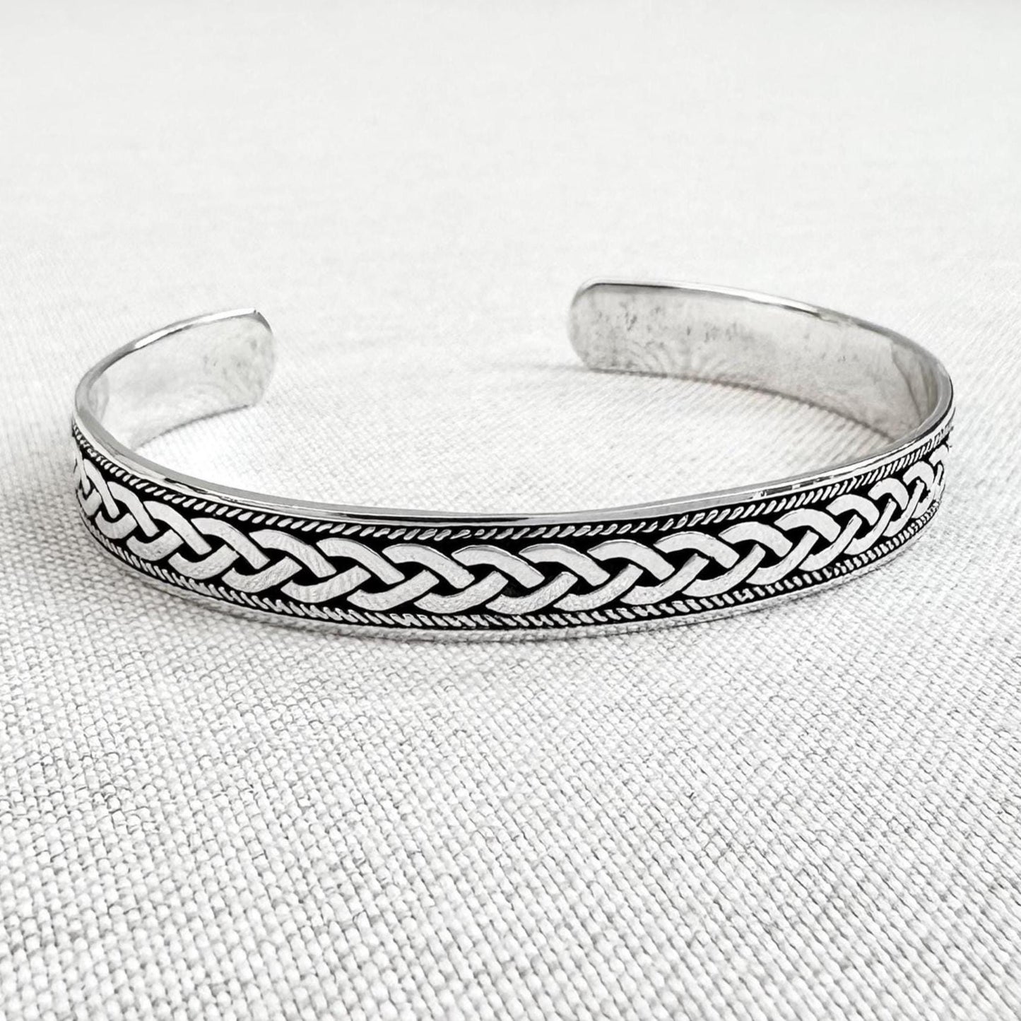 Infinity Celtic Knot Irish Viking Cuff Bracelet