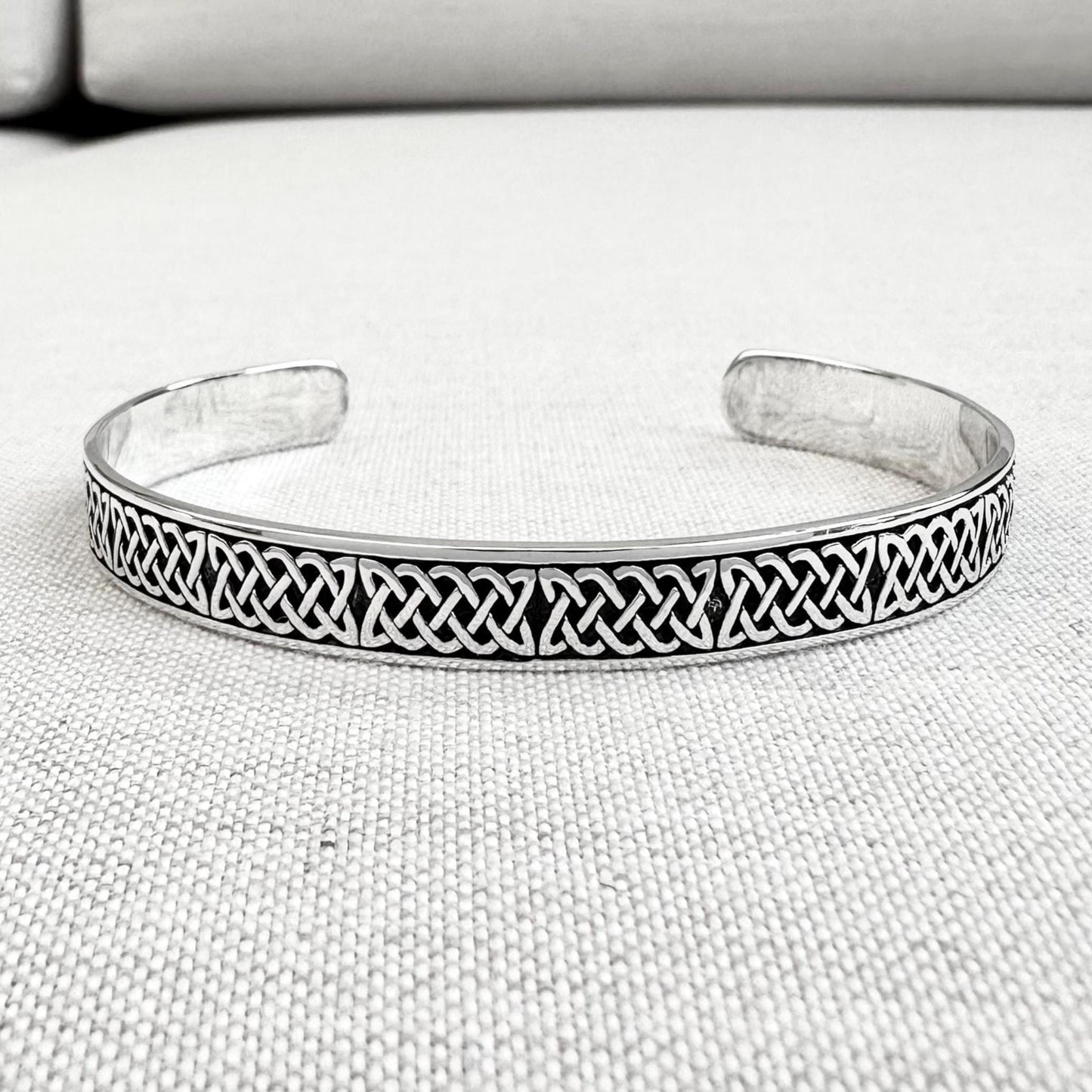 Infinity Celtic Knot Irish Viking Cuff Bracelet