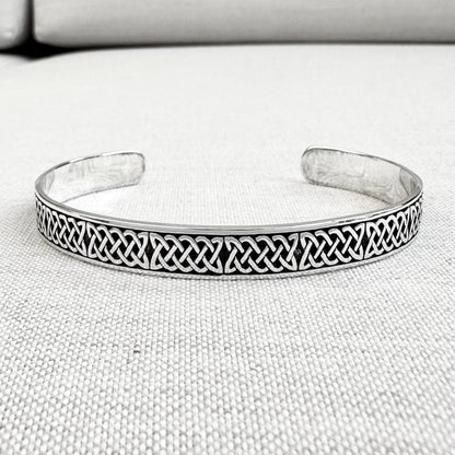 Infinity Celtic Knot Irish Viking Cuff Bracelet