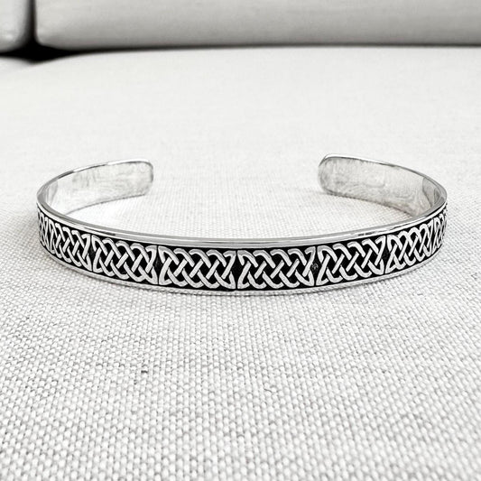 Infinity Celtic Knot Irish Viking Cuff Bracelet