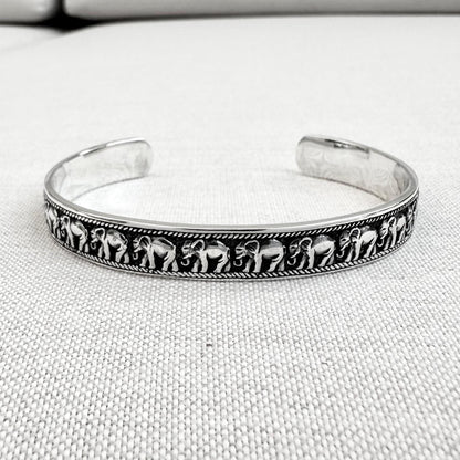 Elephant Thailand Animal Cuff Bracelet