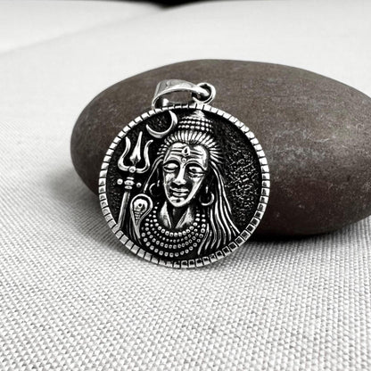 Shiva Trimurti Mahadeva Hindi God Pendant/Necklace