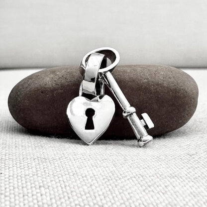 Heart Key & Lock Love Pendant/Necklace