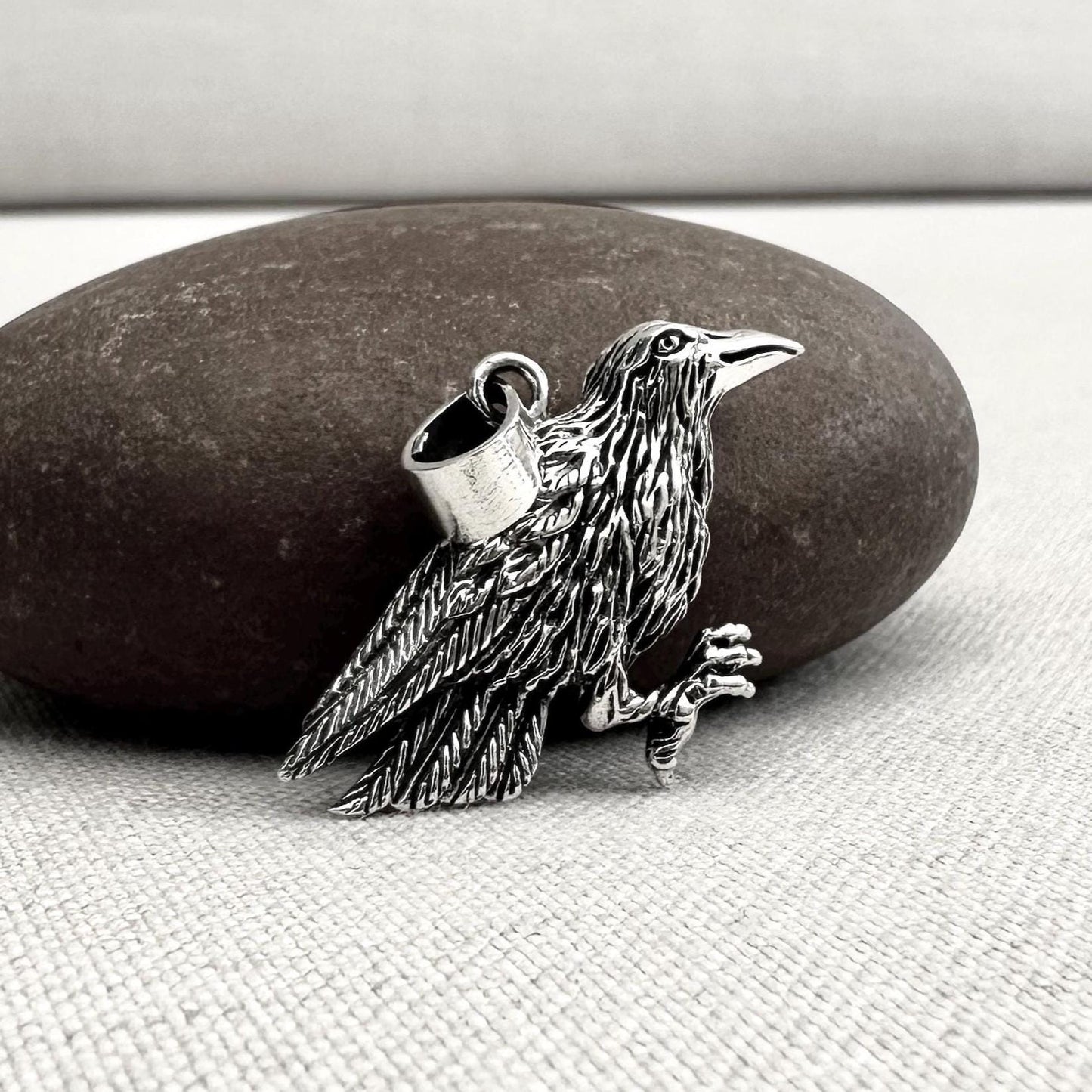 Raven Crow Viking Odin Bird Pendant/Necklace