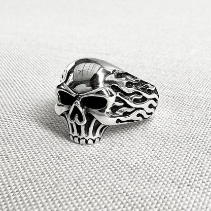 Skull Gothic Rock Punk Biker Skeleton Ring