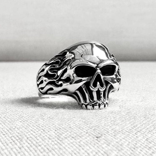 Skull Gothic Rock Punk Biker Skeleton Ring
