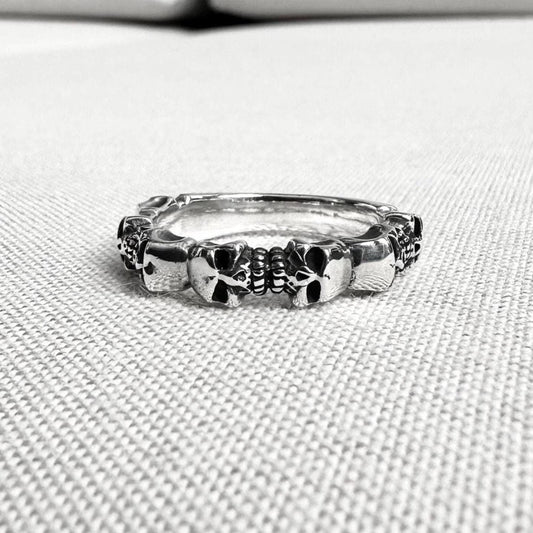Skull Gothic Punk Biker Skeleton Ring