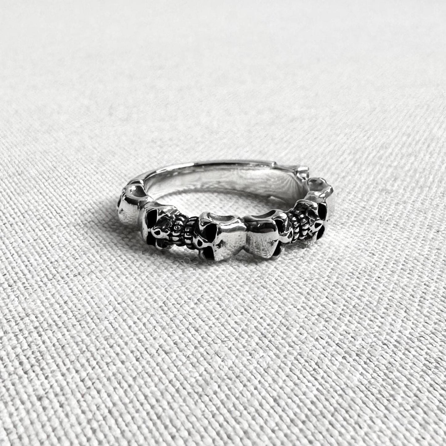 Skull Gothic Punk Biker Skeleton Ring
