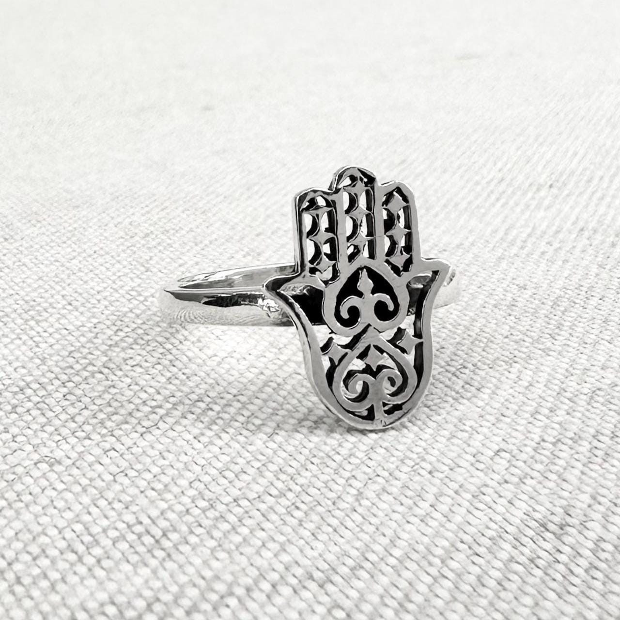 Fatima Hand Hamsa Islam Judaism Ring