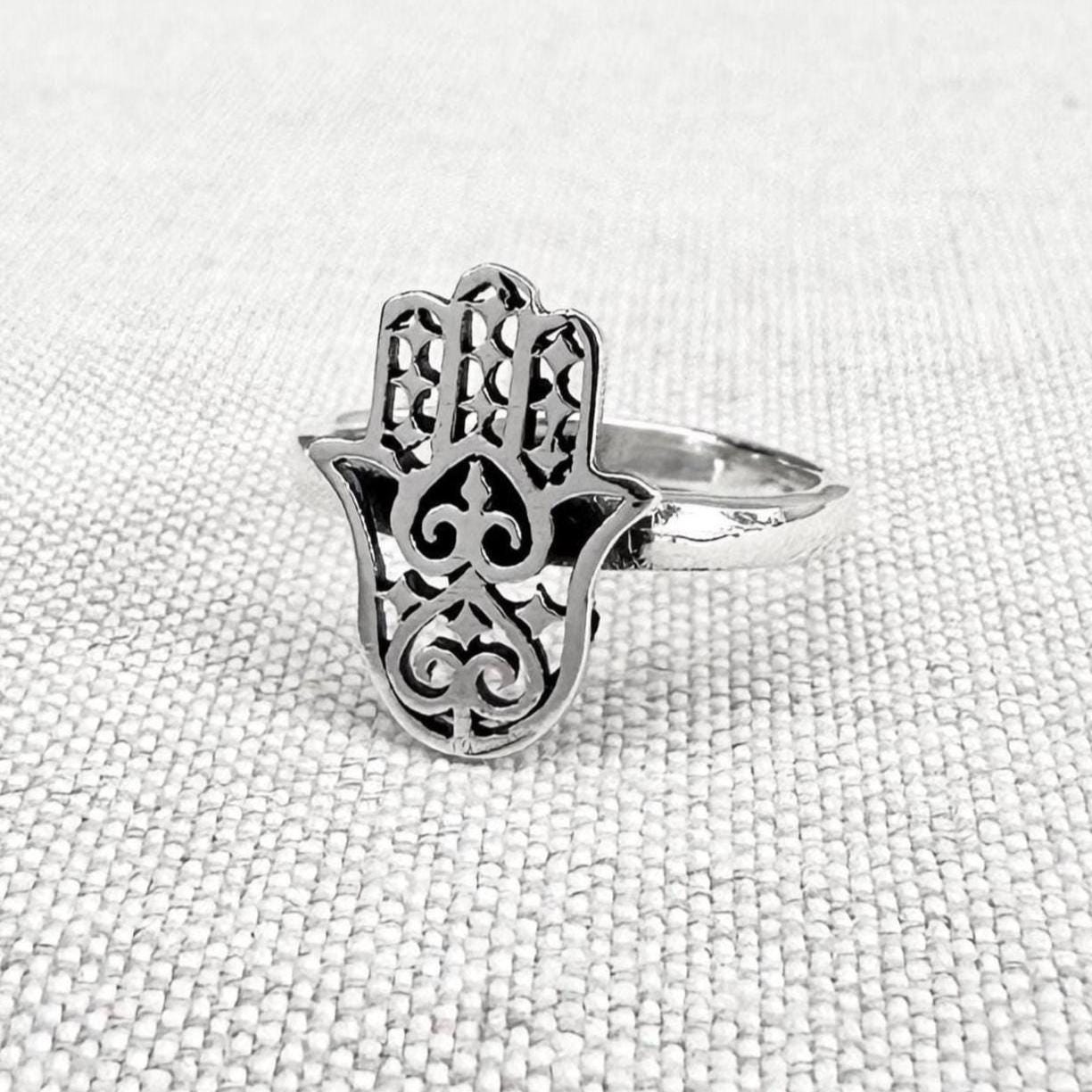 Fatima Hand Hamsa Islam Judaism Ring