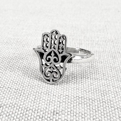 Fatima Hand Hamsa Islam Judaism Ring