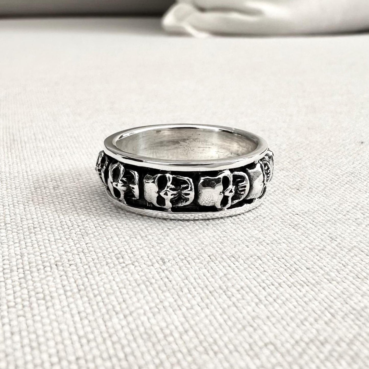 Skull Gothic Punk Biker Skeleton Ring