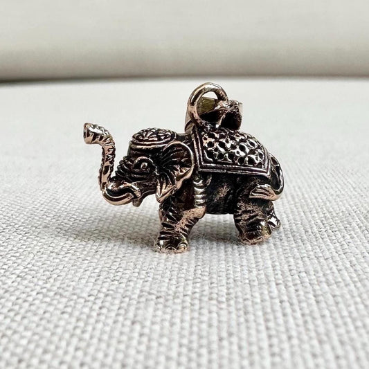 Bronze Elephant Thailand Wild Life Pendant/Necklace