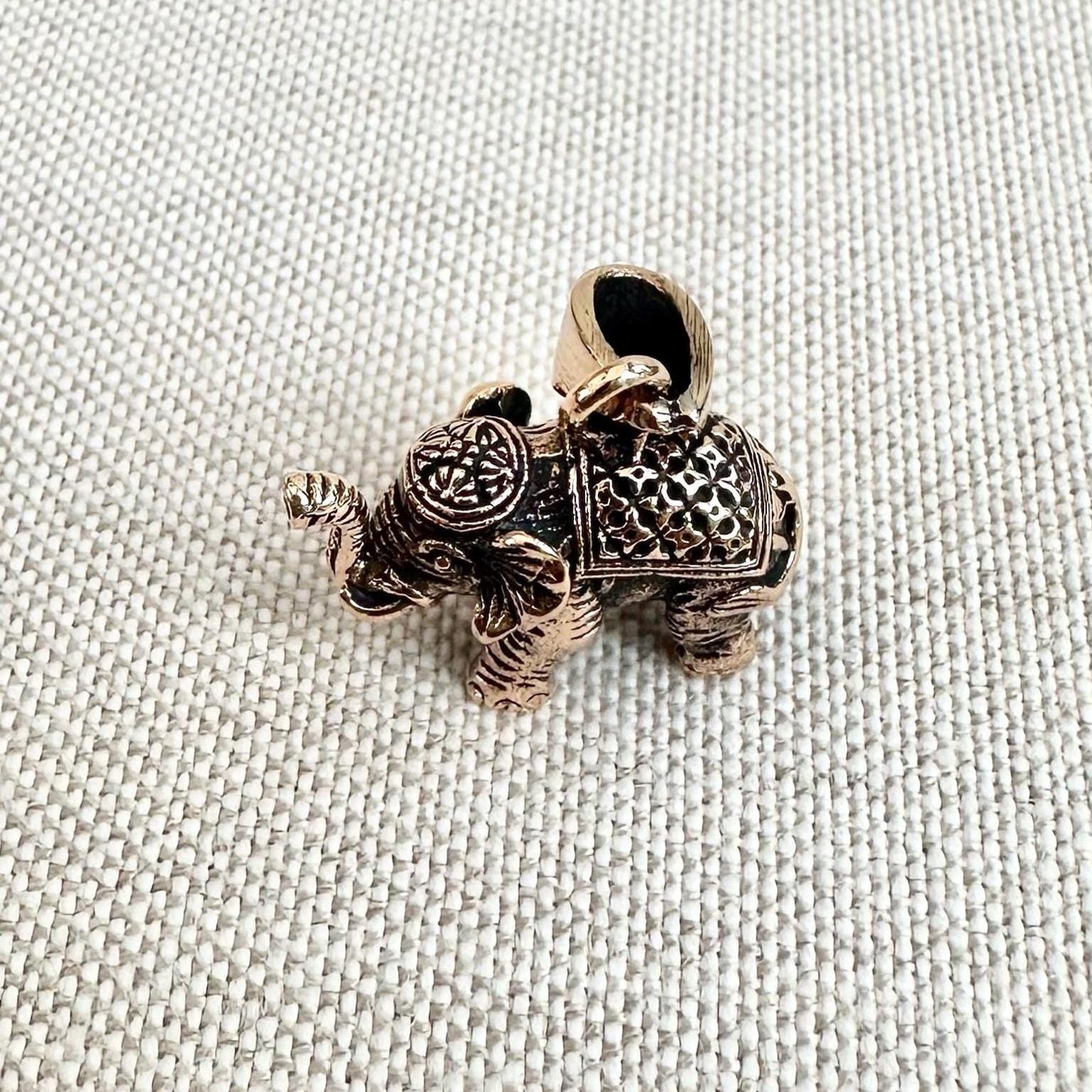 Bronze Elephant Thailand Wild Life Pendant/Necklace