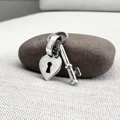 Heart Key & Lock Love Pendant/Necklace