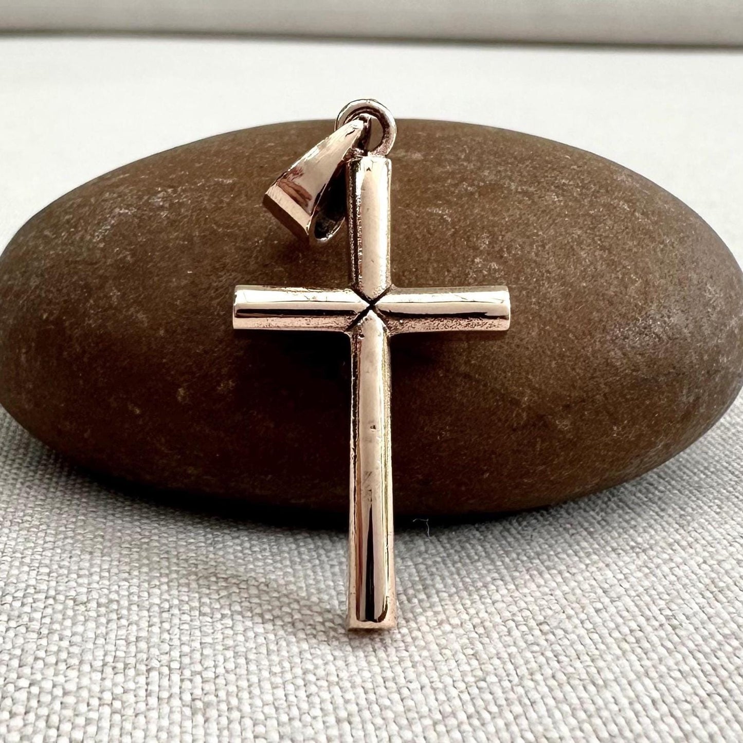Bronze Crucifix Cross Christ Pendant/Necklace