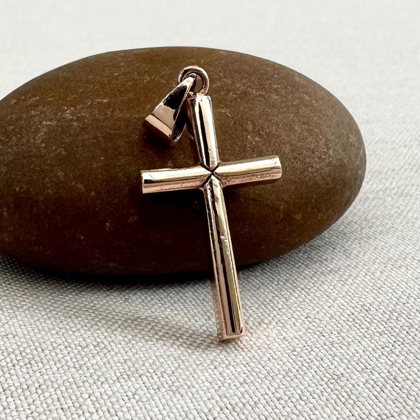 Bronze Crucifix Cross Christ Pendant/Necklace