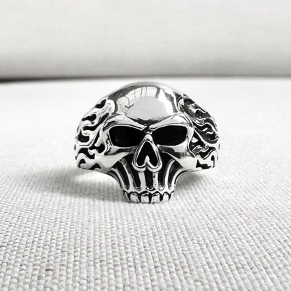 Skull Gothic Rock Punk Biker Skeleton Ring