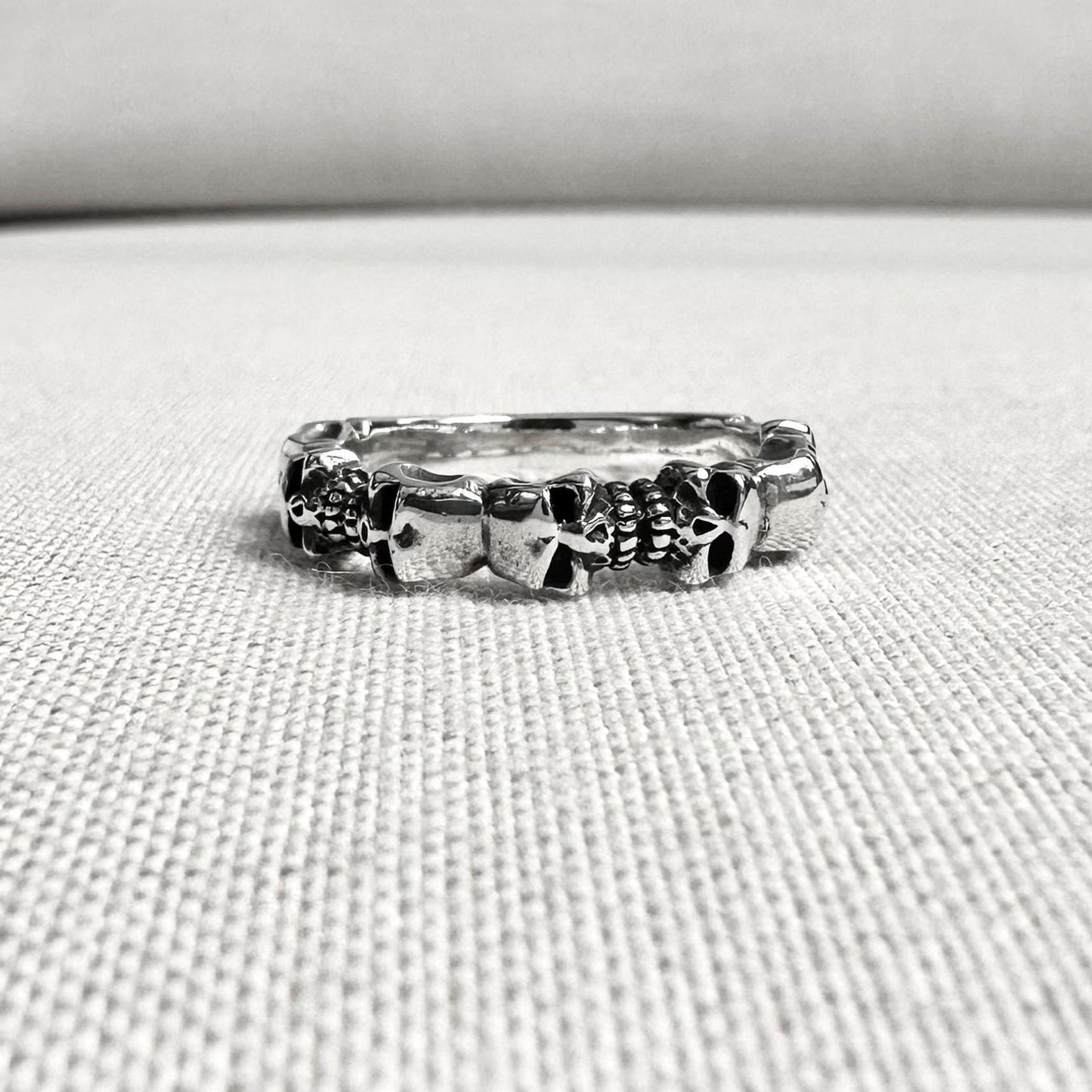 Skull Gothic Punk Biker Skeleton Ring