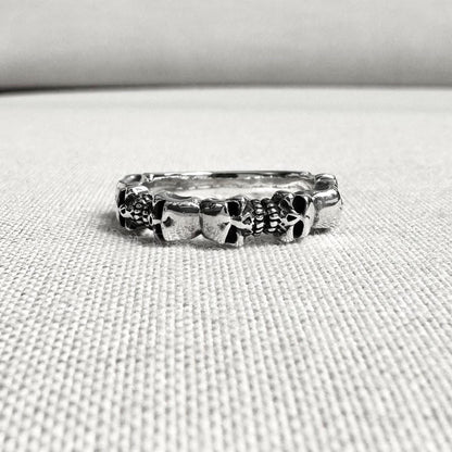Skull Gothic Punk Biker Skeleton Ring